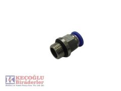 Pünomatik Düz Tip 1/8-4Mm Hava Bağlantı Rekoru