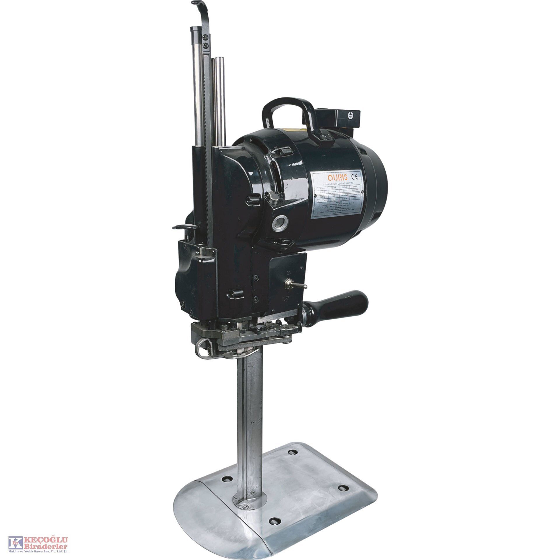 Ouris 8'' Kara Kafa Dik Kumaş Kesim Motoru (1200Watt)