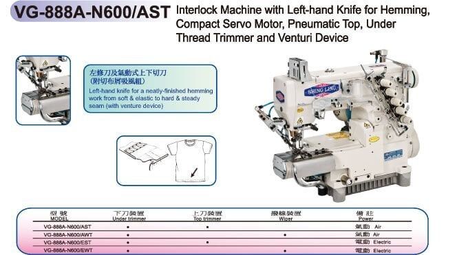 Vg-888S-356/N600/Ast/Tf/W Accor Trasnpotlu Soldan Bıçaklı Reçme