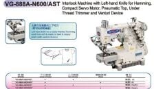 Vg-888S-356/N600/Ast/Tf/W Accor Trasnpotlu Soldan Bıçaklı Reçme