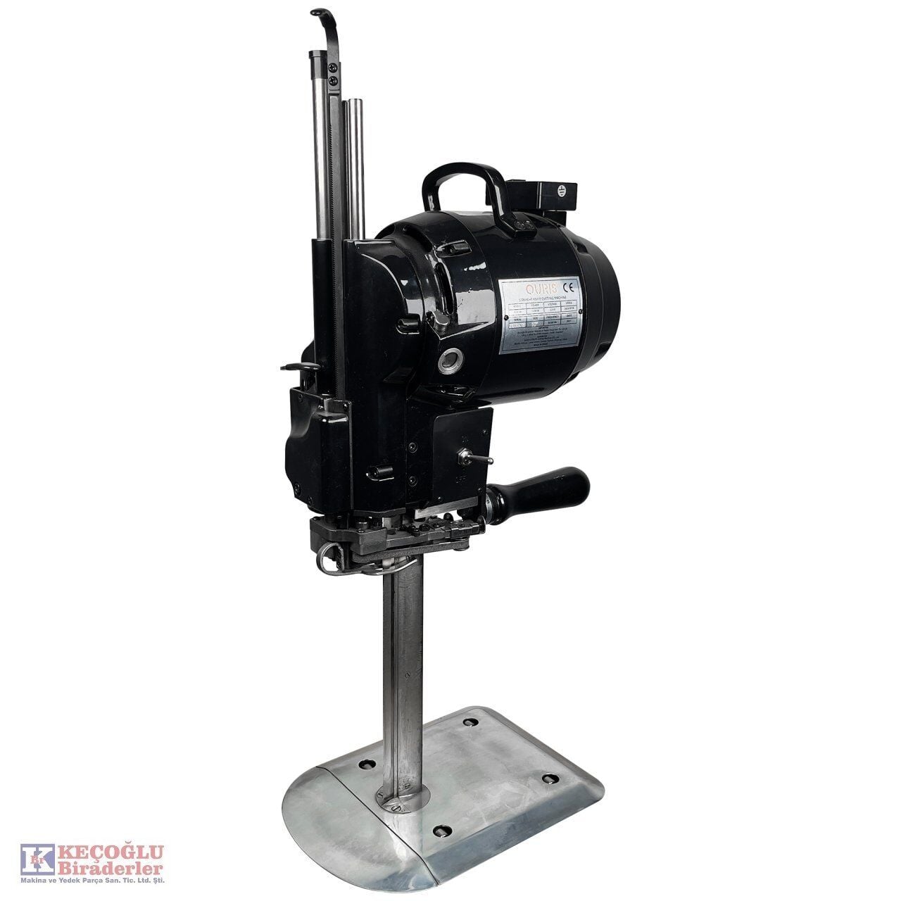 Ouris 13'' Kara Kafa Dik Kumaş Kesim Motoru (1200Watt)